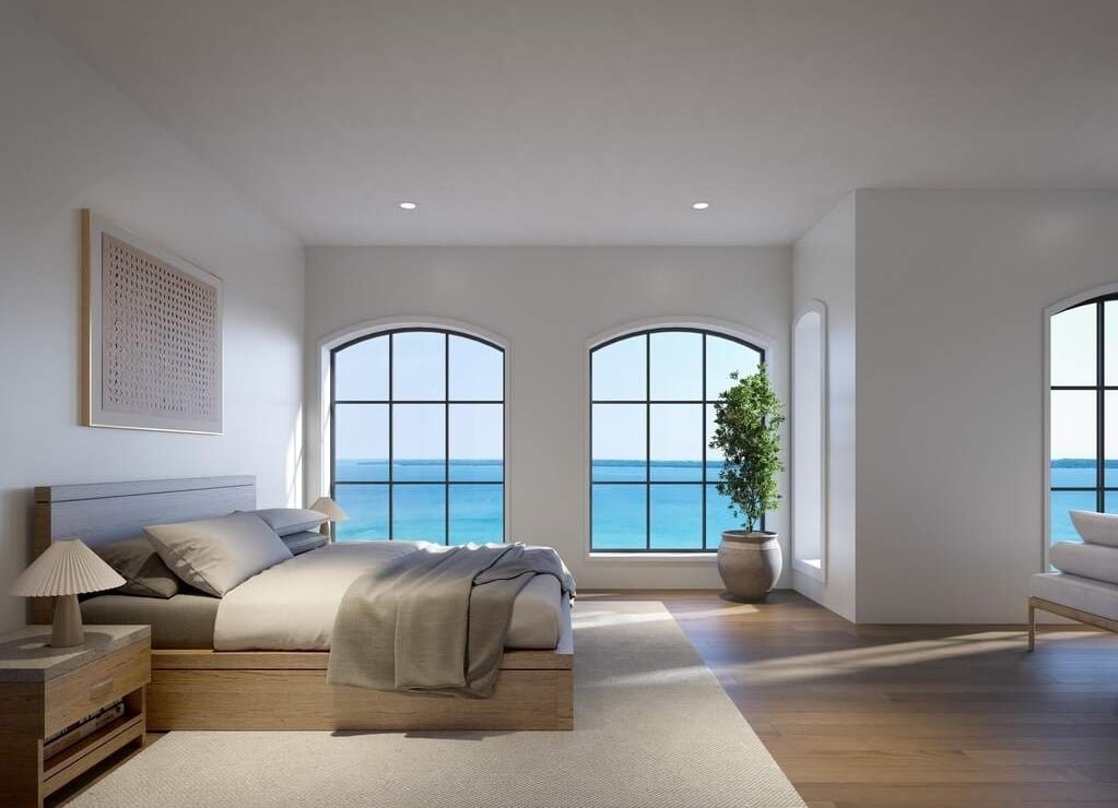 Representación de una habitación en Brownstones en 100. Crédito: Desarrollo de Agua Dulce